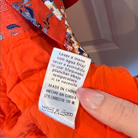 Vici Vibrant Orange Floral Kimono - Picture 10 of 10